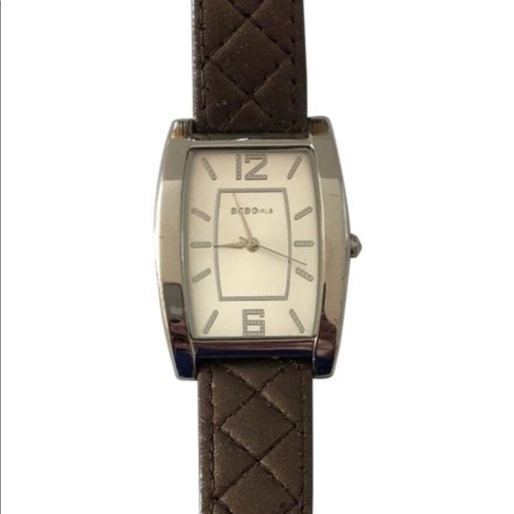 BCBGirls brown leather watch